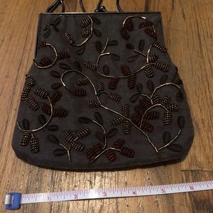 Vintage Bloomingdale's evening clutch w beading